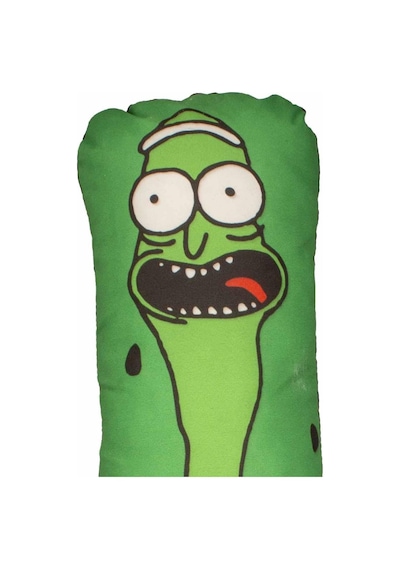Dükkan Design Rick And Morty Turşu Nakışlı Yastık Minder Yeşil
