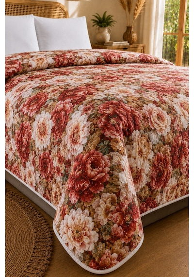 Tek Kişilik - 5d Premium Yatak Örtüsü- Hafif Ve Zarif - Mevsimlik- 160 X 220 Cm 5d12 5d12