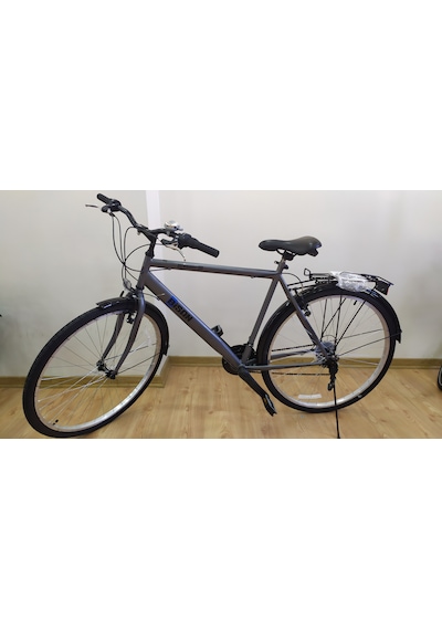 Bisan Hardy-s V Fren Shimano 21 V 26 J Şehir Bisikleti Gri 19 İnç Gri - Siyah