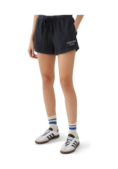 Fear Of God Yüksek Performanslı Jersey Koşu Şortları Siyah