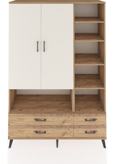 Hyperion Dolap 10 Raflı 4 Çekmeceli 2 Kapaklı 132x44x195 Çam-aytaşı/çam Aytası/atlas Çam Hyperion Dolap 10 Raflı 4 Çekmeceli 2 Kapaklı 132x44x195 Çam-aytaşı/çam Aytası/atlas Çam