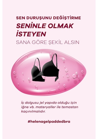 Suwen Helena Jel Yarı Destekli Balenli Sütyen Sw6000170 Pembe