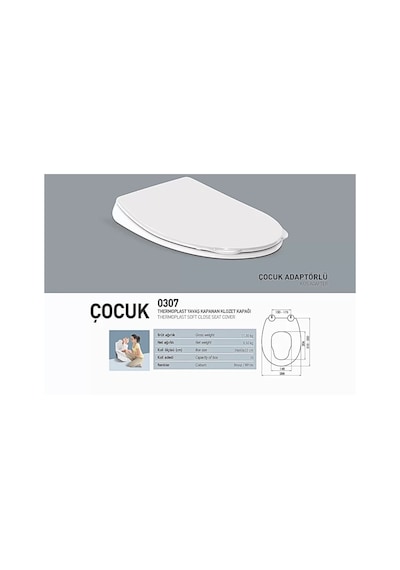 Çocuk Klozet Kapağı Nkp Çocuk Thermoplast Yavaş Kapanan Klozet Kapağı - Nkp0307