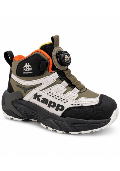 Kappa Kp-4073f Erkek Çocuk Akıllı Bağcıklı Waterproof Su Geçirmez Bot Siyah - Haki