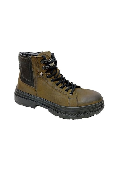 Pierre Cardin 382208 Hakiki Nubuk Deri Erkek Bot Haki