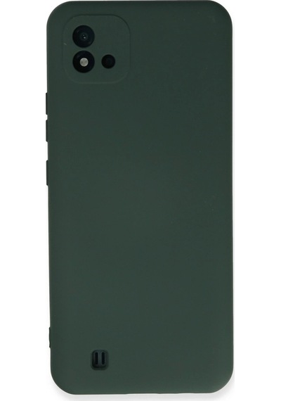 Uryport Realme C11 2021 Kılıf Nano İçi Kadife Silikon - Koyu Yeşil