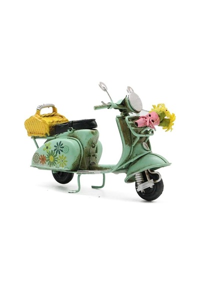 Dekoratif Metal Scooter Önü Sepetli 69983273
