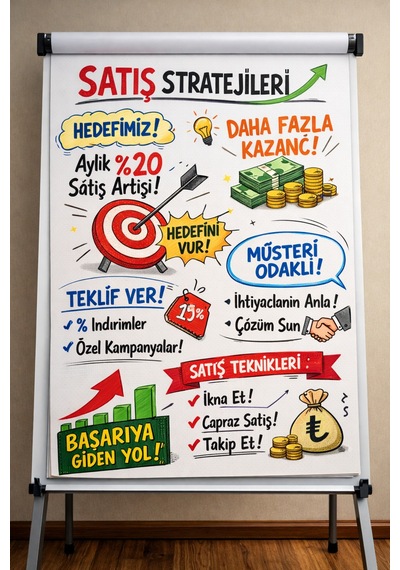 64x90 Cm Flipchart Kağıdı Askısız Düz Toplantı Ve Sunum Kağıdı 1 Adet