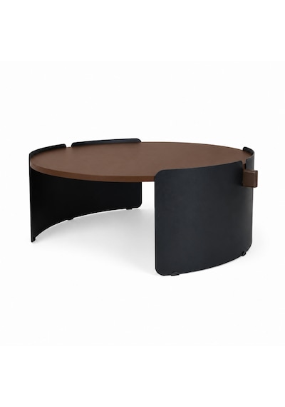 Orbit Yuvarlak Orta Sehpa Çap 90cm Mat Ceviz Ve Mat Siyah Metal Ayak 35cm Modern Tasarım Dekoratif Ceviz - Siyah Orbit Yuvarlak Orta Sehpa Çap 90cm Mat Ceviz Ve Mat Siyah Metal Ayak 35cm Modern Tasarım Dekoratif Ceviz - Siyah