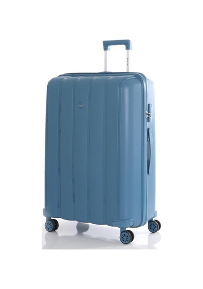 Mçs Bavul Büyük Ve Kabin 2li Set Kırılmaz Silikon Valiz V305 Skyblue Sky Blue