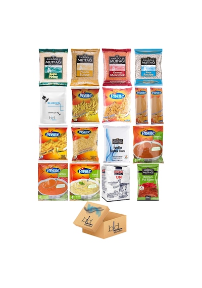Blueden Kurban Kumanya Yardım Erzak Kolisi 17 Parça 14 Nolu Paket