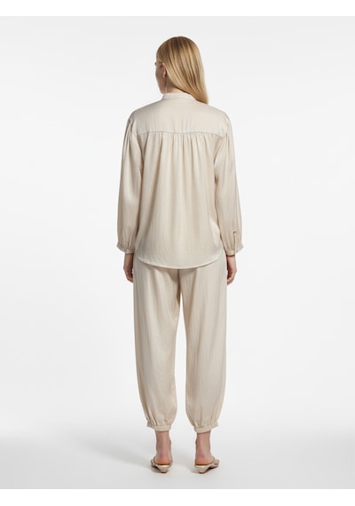 Xint Bej Formunu Koruyan Oversize Pantolon 201326
