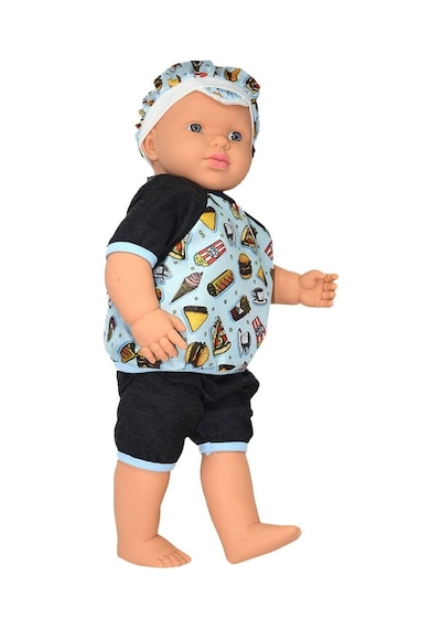 2251 Gamze, Konuşan Aliş Erkek Kel Bebek 55 Cm