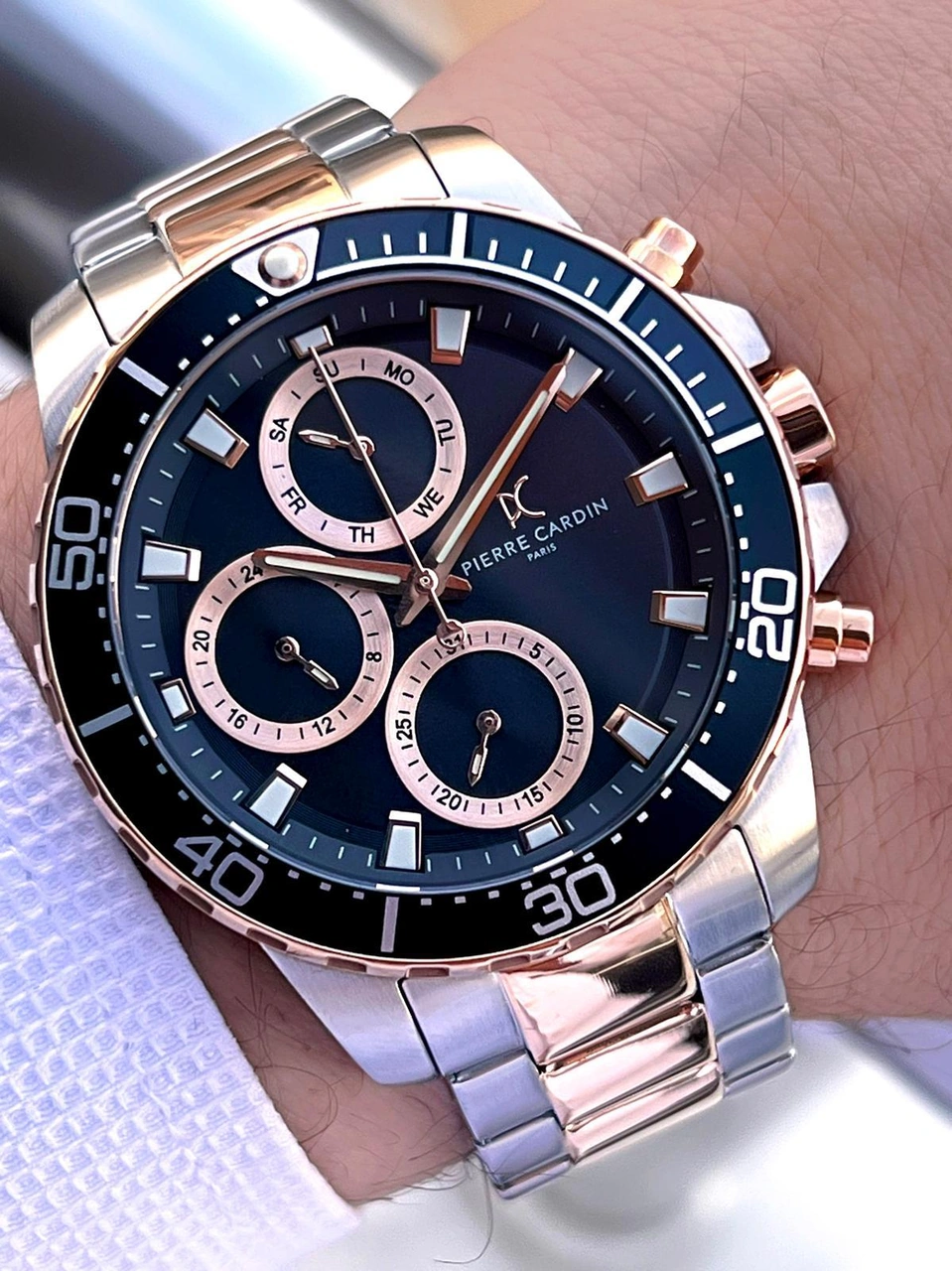 Pierre Cardin İtalyan Tasarım Bileklik Hediyeli Çelik Kasa Ve Kordon 3 Atm Erkek Kol Saati Pc.1004.ms2 Rose Gold - Gümüş Pierre Cardin İtalyan Tasarım Bileklik Hediyeli Çelik Kasa Ve Kordon 3 Atm Erkek Kol Saati Pc.1004.ms2 Rose Gold - Gümüş