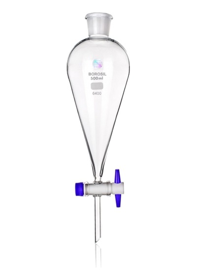 Ayırma Hunisi 125 Ml- Teflon Musluk - Cam Tıpalı - Borosilikat