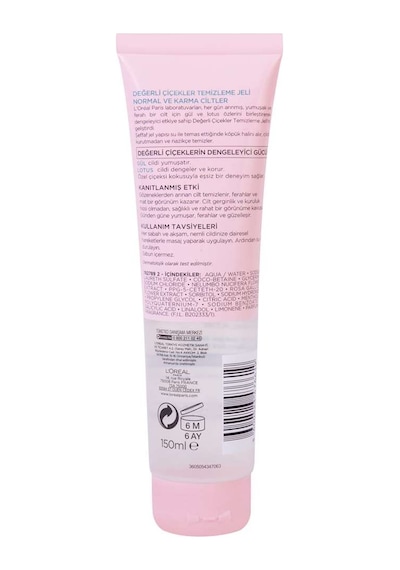 Loreal Dermo Değerli Çiçekler Temizleme Jeli 150 Ml Normal