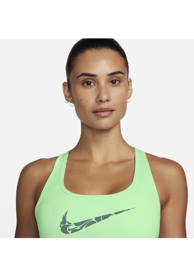 Nike Dri-fit Swoosh Kadın Yeşil Spor Sütyeni