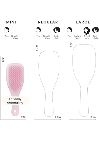 Tangle Teezer The Ultimate Wet Detangler Mini Runway Millennial Pink The Ultimate Detangler Mini