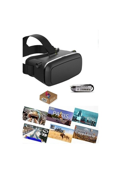 Sanal Gerçeklik Gözlüğü Set 360 Vr Eğlenceli Içerik Paketi Set