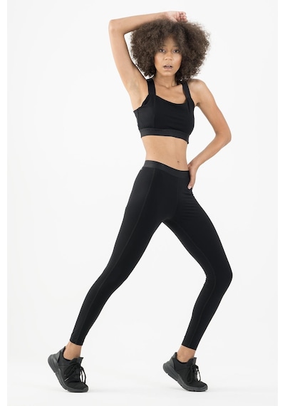 Maraton Active Slimfit Kadın Fitness Siyah Tayt 22259-siyah