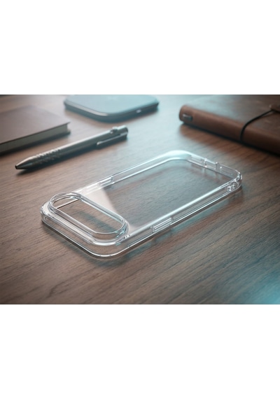 Iphone 17 Air Uyumlu Sert Şeffaf Sararmaz Kılıf