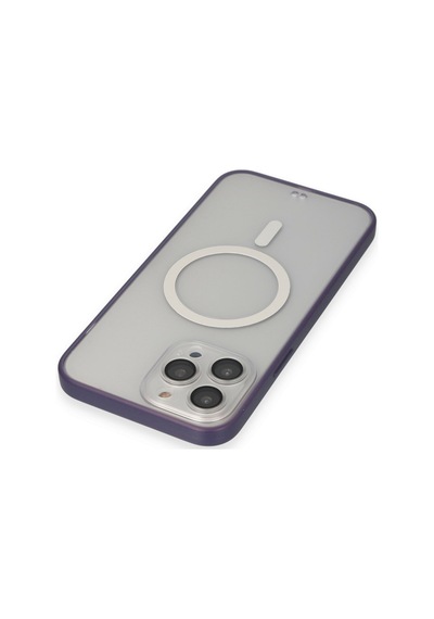 Apple iPhone  Uyumlu,  14 Pro Max Kılıf Grand Magneticsafe Kapak - Mor