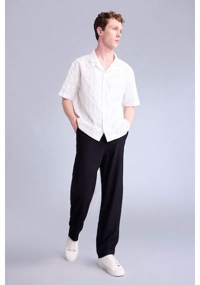 Defacto Beli Bağcıklı Baggy Fıt Pantolon H0412ax26smbk81 Siyah-bk81