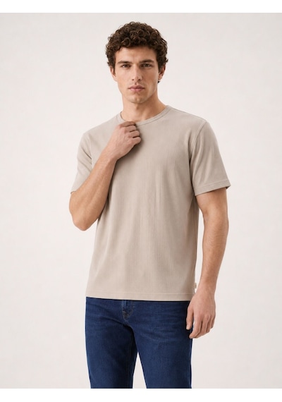 LOFT Regular Fit Erkek Tshirt K.kol Lf2042154 Q1.v1 Bej