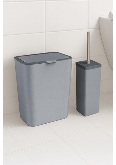 Flip 2'li Banyo Seti - Gri Çok Renkli