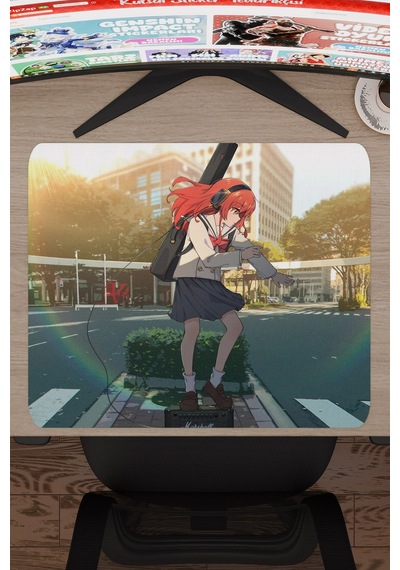 Bochi The Rock Anime V3 - 48x40 Xl Gaming Kauçuk Kaymaz Taban Mouse Pad Fare Altlığı
