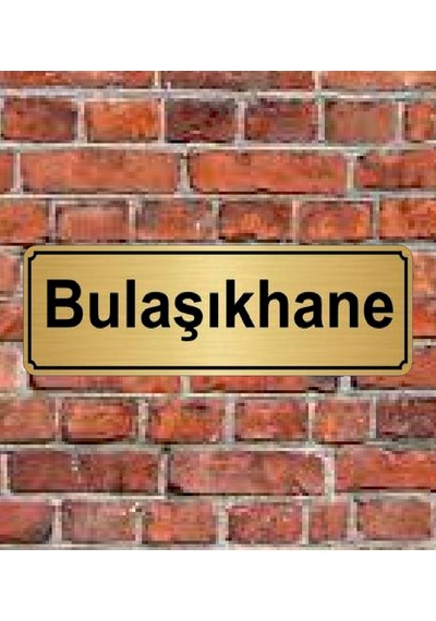 10X20 Cm Bulaşıkhane Yazılı Metal Yönlendirme Levhası