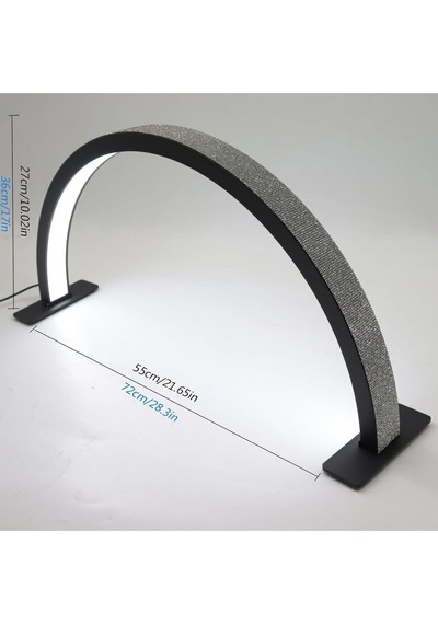 Taşlı Profesyonel Yarım Ay Ring Light Stand Led Işık Tırnak Kirpik Işık Led Manikür Işık Led