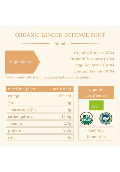 Eya Organik Zencefil Savunma Shot 60ml