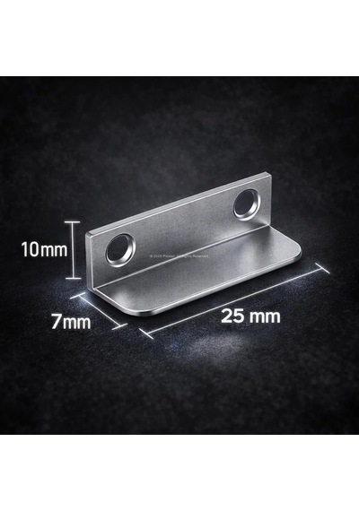 Proalet Çekmece Kilidi Karşılılığı, Sac, 25x10x7 Mm, Metal Gövde, Dayanıklı, Montaj Uyumlu, Mobilya, Dolap, Ka Diğer