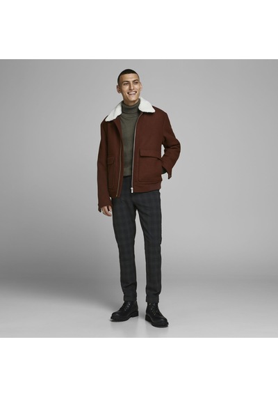 Jack & Jones Balıkçı Yaka Kazak-Emil 12157417 Olive Night Haki