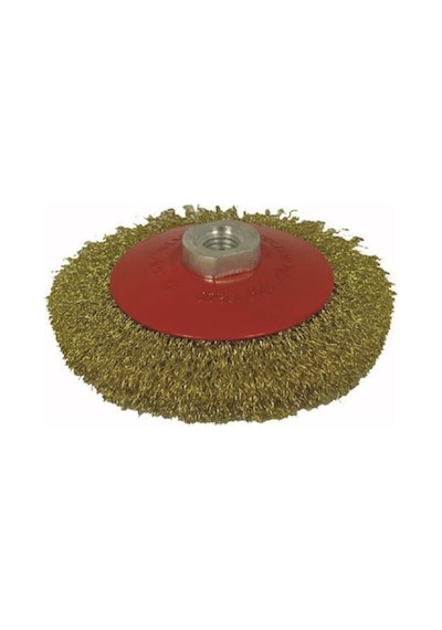 Partner 03033 M14 Vidalı Sarı Telli Fırça 125 Mm