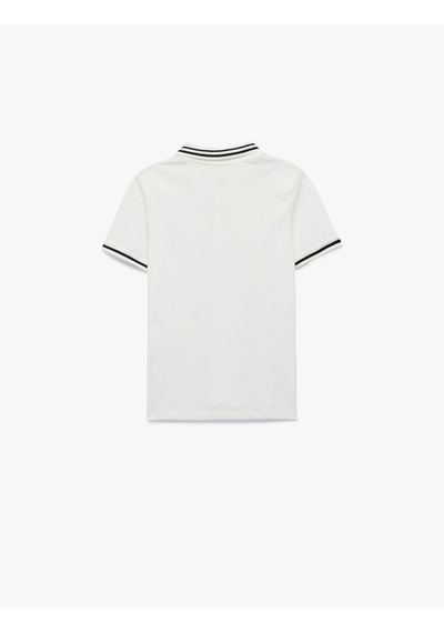 Koton Fermuar Detaylı Ekru Erkek Çocuk T-shirt 6skb10036tk Ekru