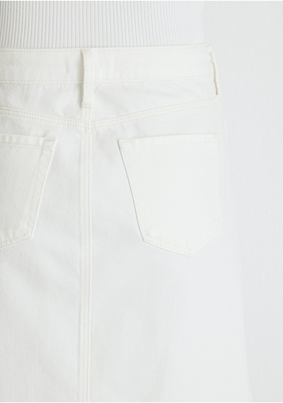 Mavi - Valerie Casual Kırık Beyaz Jean Etek 1319887100 Ekru