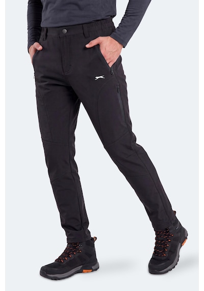 Slazenger Cocoa I Erkek İçi Polarlı Rüzgar Ve Su Geçirmez Softshell Siyah Pantolon