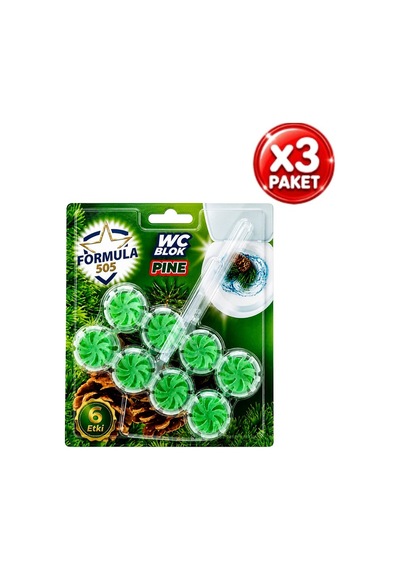Klozet Koku Giderici Bloğu Çam Kokulu 50grx2li 3paket