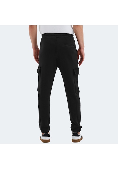 Slazenger VALORA Erkek Cepli Dar Paça Siyah Eşofman Altı