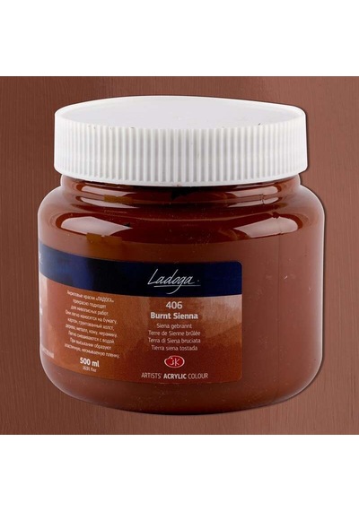 St. Petersburg Ladoga Akrilik Boya 500 Ml Burnt Sienna 406 Burnt Sienna
