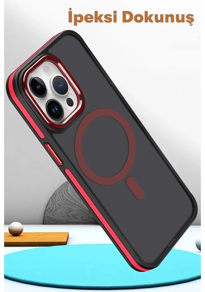 Joko Apple, Uyumlu iPhone 15 Pro Max Winner Magsafe Kapak - Siyah