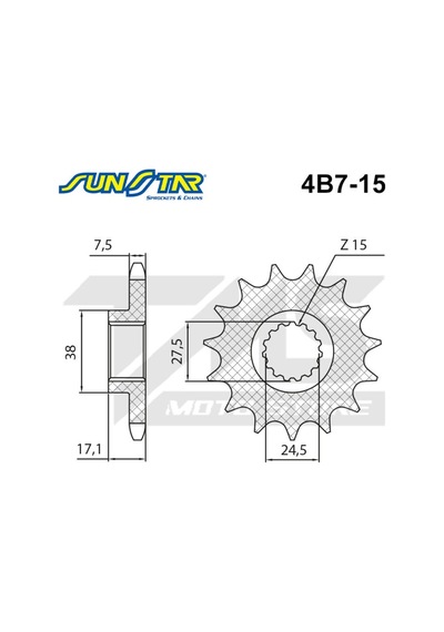 Ducati Panigale 1299 S Uyumlu Ön Dişli Sunstar (508145773)