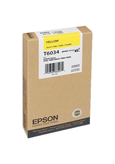 Tonersepeti Epson T6034-c13t603400 Sarı Kartuş
