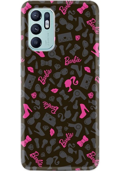 Oppo Reno 6 Kılıf Resimli Desenli Baskılı Silikon Barbie and Shoes 1413
