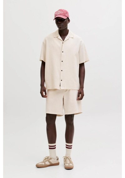 Jack & Jones Jpstjaıden Waffle Dokulu Erkek Şort Bej