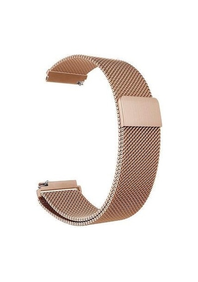 Oppo Watch 46mm 22mm Metal Tel Örgü Lüx Kordon + Metal Kordon Dönüştürücü