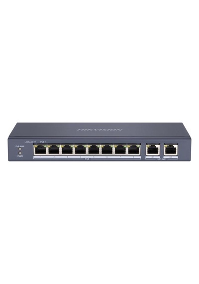 Hikvision Ds-3e0310p-e/m 8 Ports Poe + 2 Port Gb Uplink Switch Hikvision Ds-3e0310p-e/m 8 Ports Poe + 2 Port Gb Uplink Switch