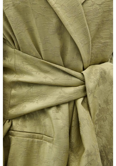 Sateen Freya Ceket - Haki-137138 Haki